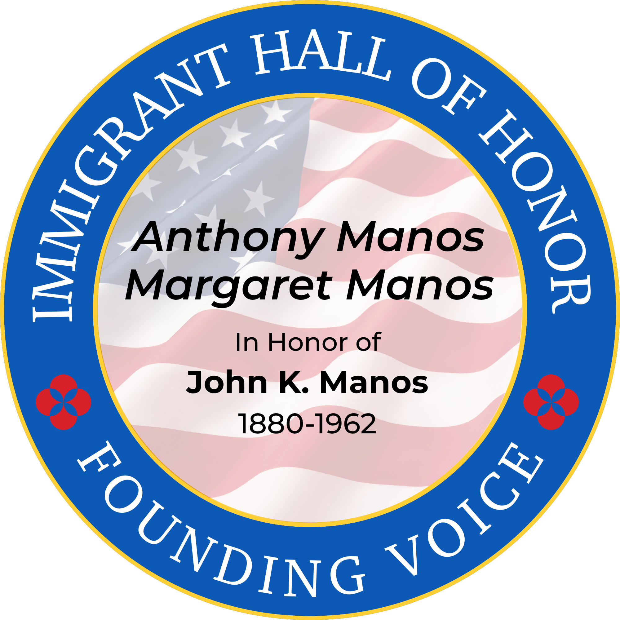 Manos Founding Voice Badge